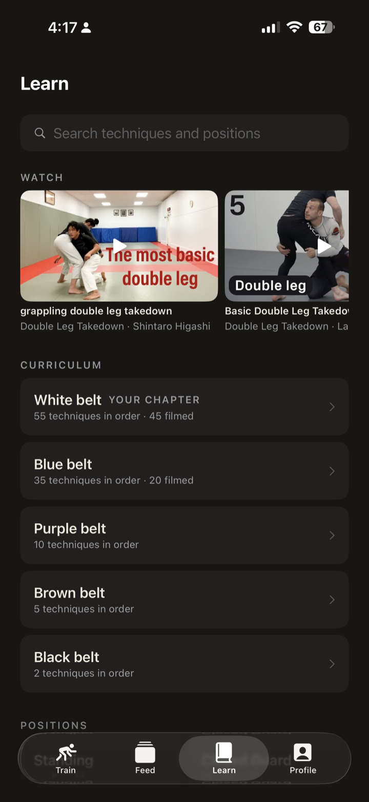 The Learn room: film and the curriculum from white belt to black